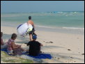 Die ersten Versuche beim Kitesurfen in Koh Samui